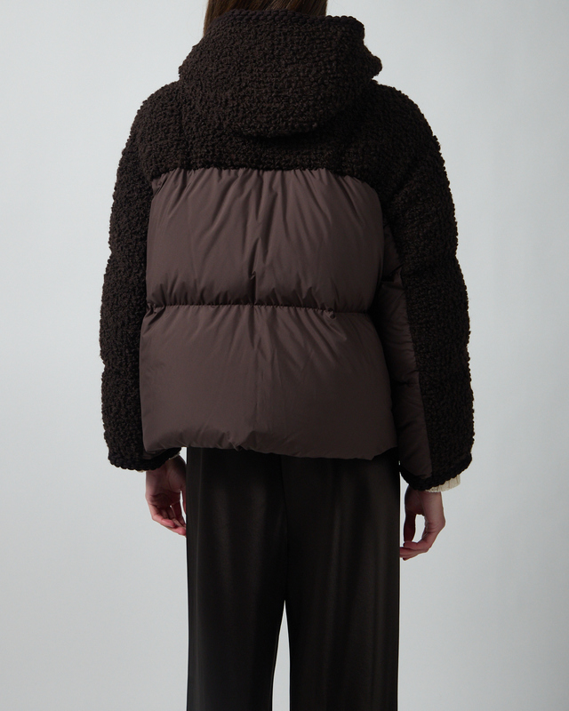 Moncler Dunjakke Cristallin Brown MONCLER 2 (M)