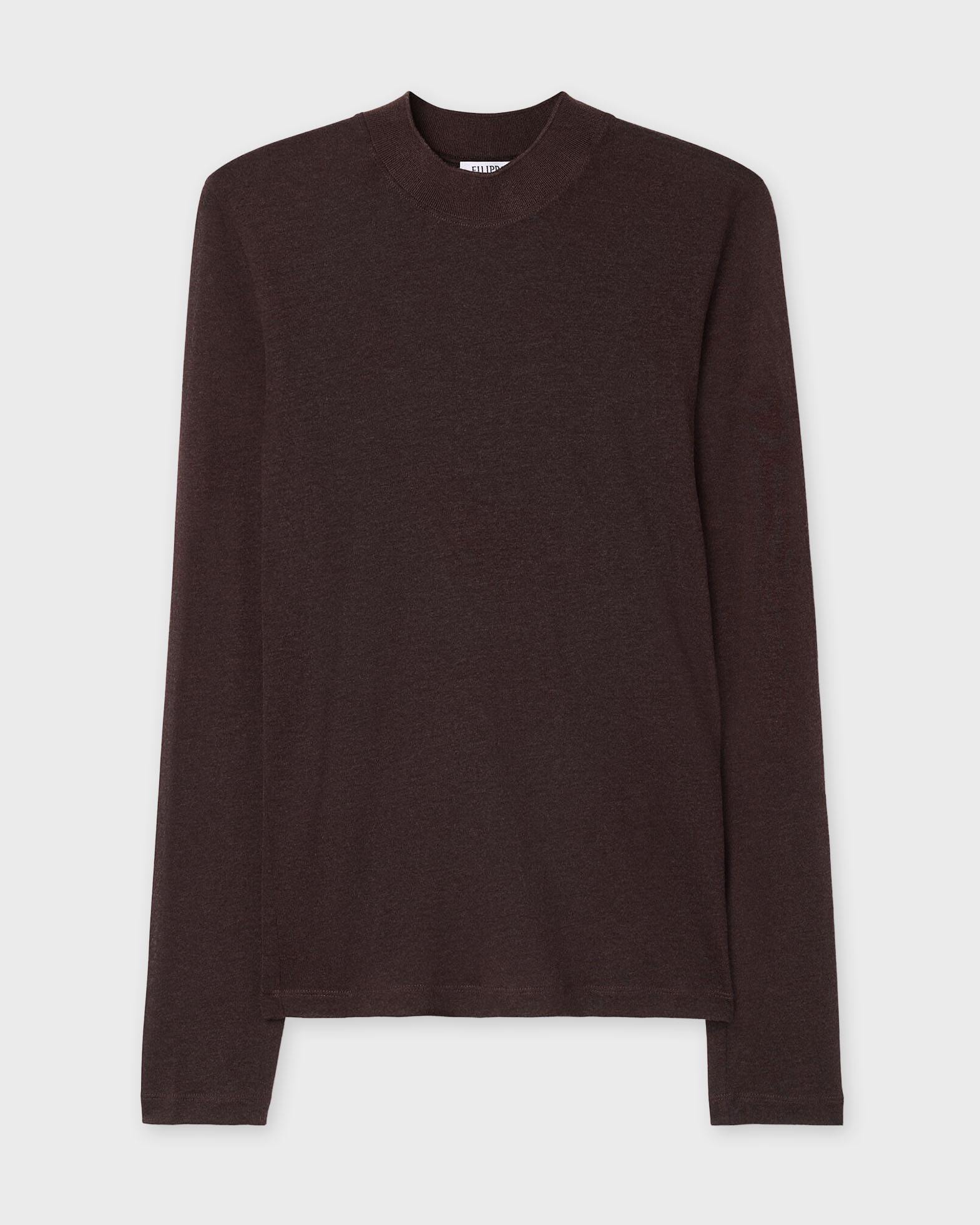Filippa K Topp Lyocell Cashmere Mock Neck Brun XS