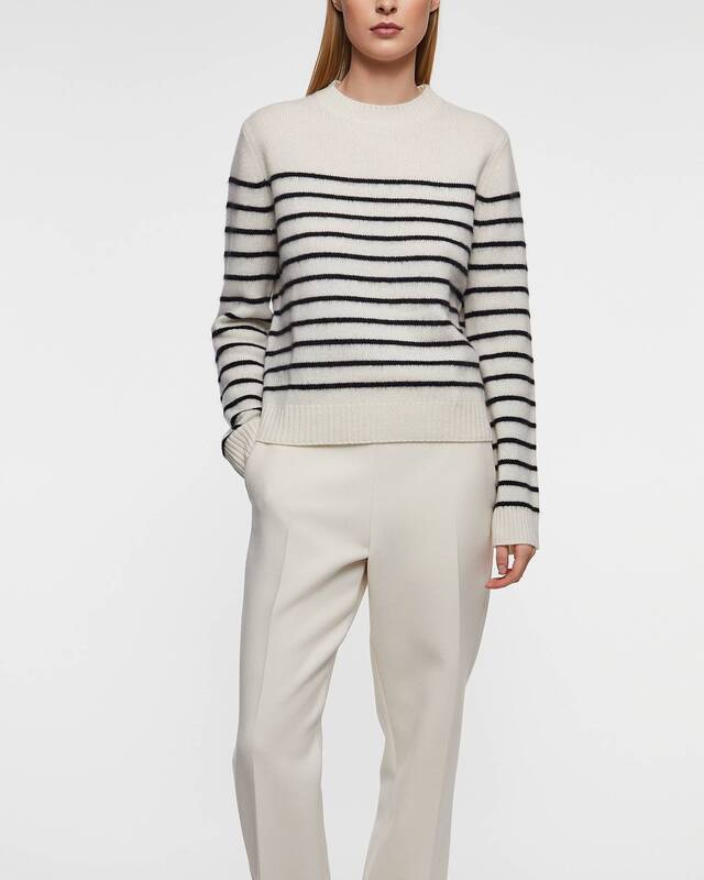Almada Label  Tröja Rae Crewneck Cashmere Stripe XL