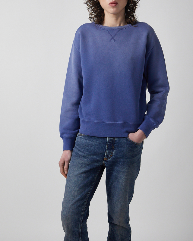 Acne Studios Sweatshirt Washed Logo Navy L-XL