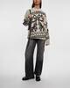 Acne Studios Sweater Wool Blend Jacquard  Vit/svart XS