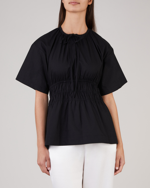 Blus Drawstring Blouse Svart 1