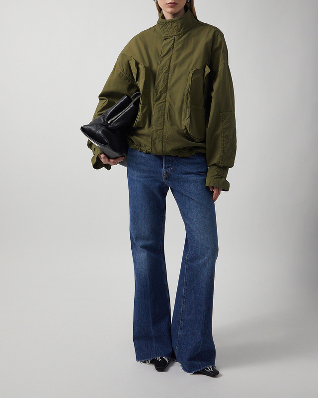 The Attico Jacket Bomber Canvas Military green IT 44 (EUR 40)