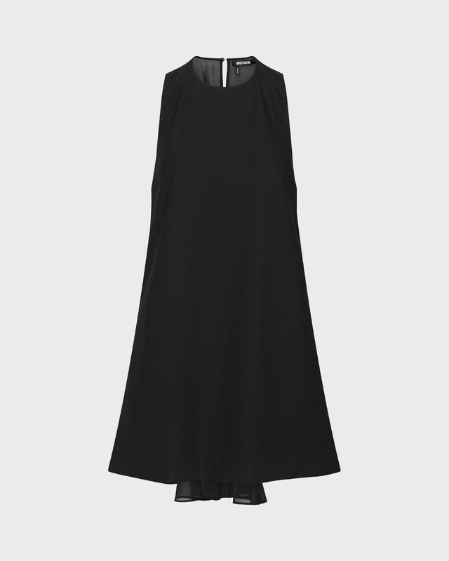 ROTATE  Kjole Crepe Mini A-Line Black 36