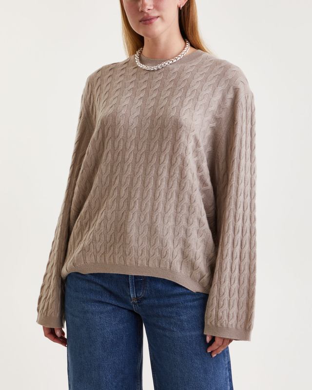 Allude Sweater Roundneck Pullover Cashmere Grå XL