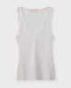 Wakakuu Icons Top Lotus Rib Tank White S