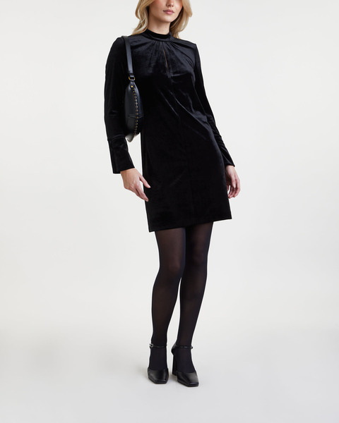 Klänning D6Sloane Velvet Raven 1