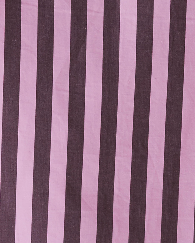 Ganni Shirt Stripe Cotton Oversize Raglan Rosa L-XL