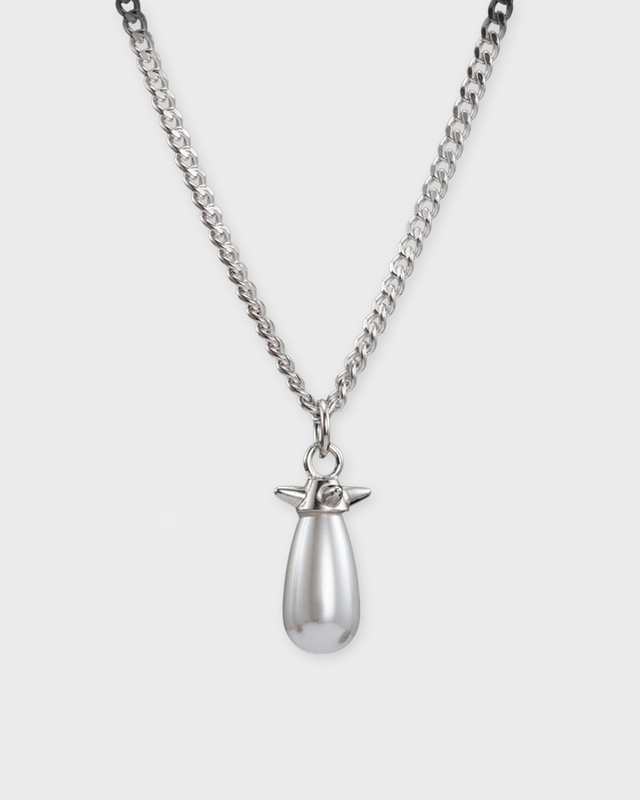 Maria Nilsdotter Halsband Pearl Tear Silver ONESIZE