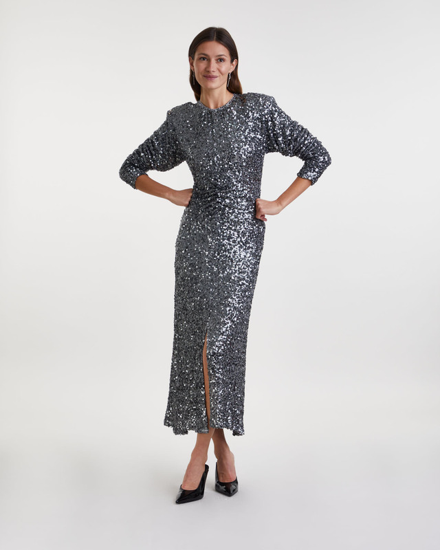 Wakakuu Icons Klänning Ava Sequin Grå XL