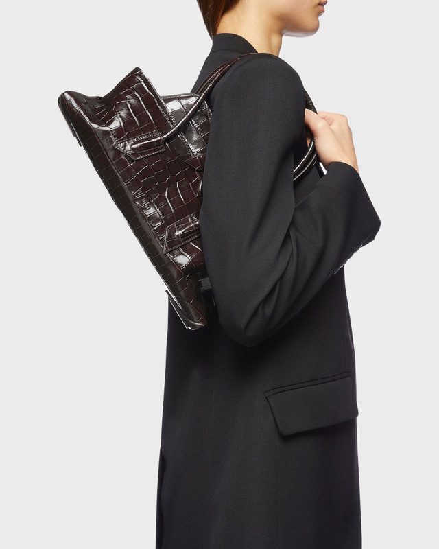 The Attico Handväska La Passeggiata Small' Top Handle Brun ONESIZE