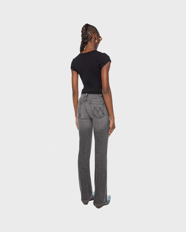 Mother Denim Jeans The Kick It Grey Wash 25