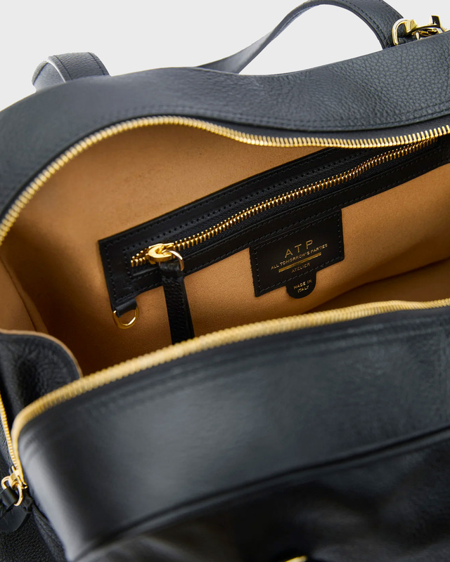 ATP Atelier Väska Noale Grained Leather Top Handle Svart ONESIZE