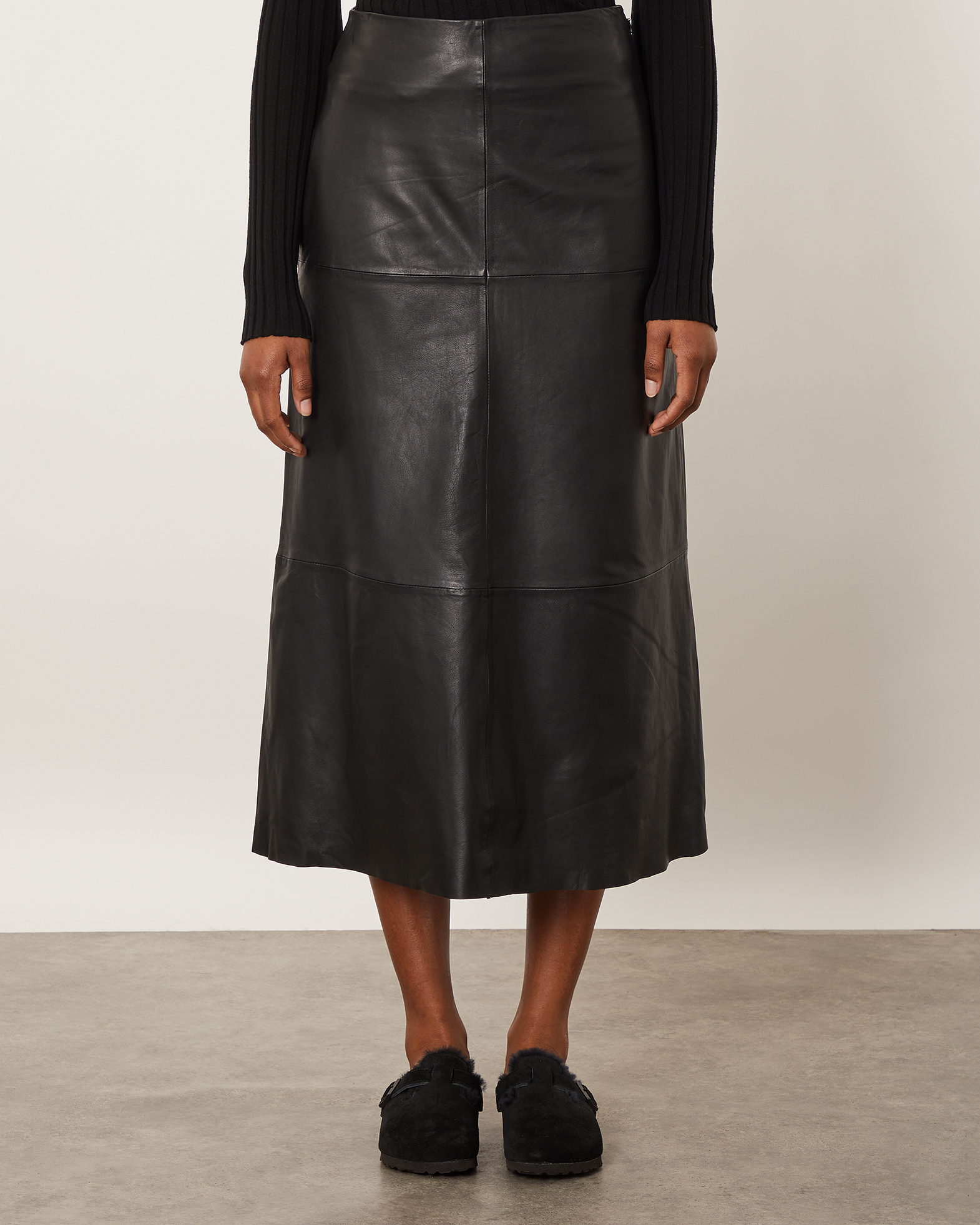 By Malene Birger - Leather skirt Oritz | WAKAKUU