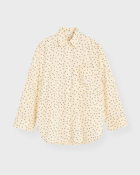 Shirt Derris Voile Creme/svart 1