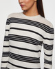 Moncler Klänning Striped Bouclé Midi Mörkgrå L