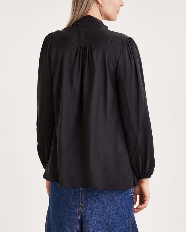 Zimmermann Blouse Silk Billow Black 1 (S-M)