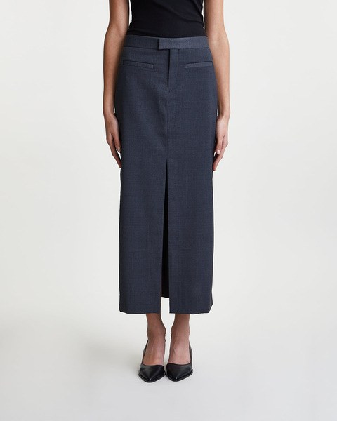 Skirt Long Tailored  Dark grey 2