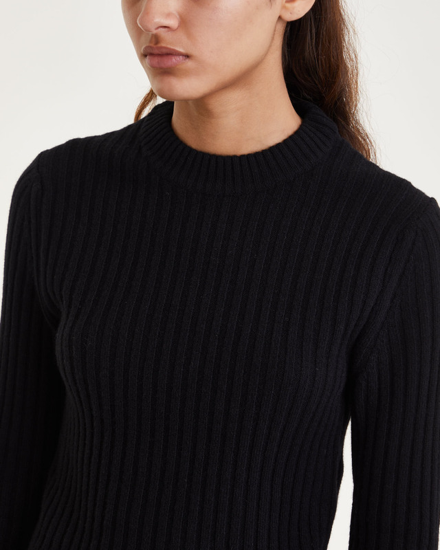 Filippa K Tröja Wool Rib Svart L