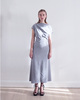 LEONÍ Dress Floyd Draped Waist Hazel 42