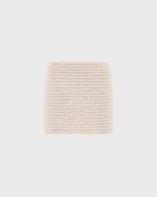 Magda Butrym Skirt Crochet Mini  Creme FR 40 (EUR 38)