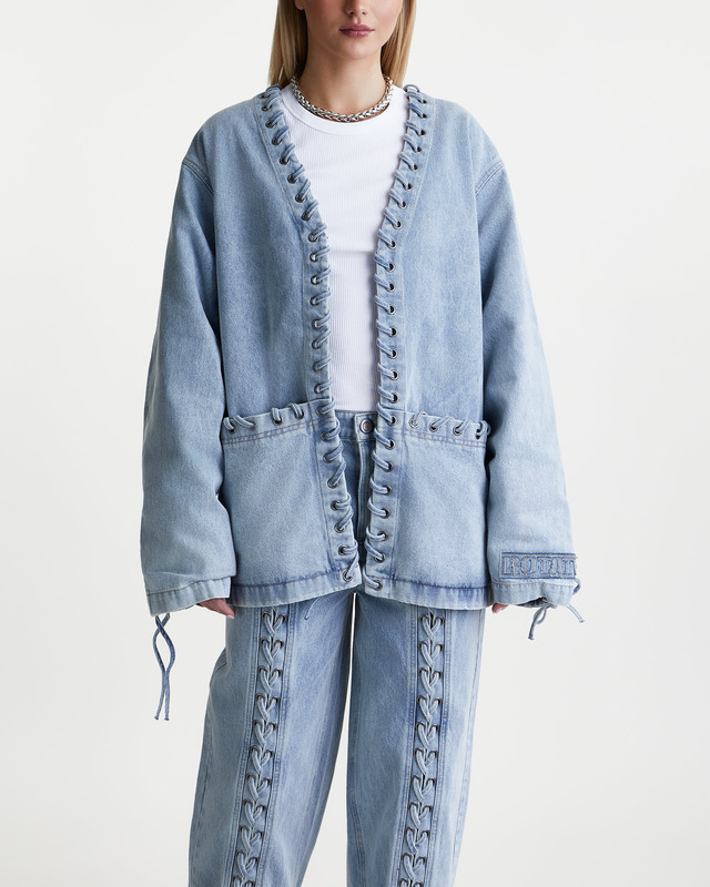 ROTATE Birger Christensen Jacket Denim Oversized Ljusblå 40