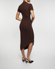 Cult Gaia Dress Chrysta Knit Brun XS