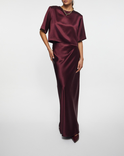 Top Essa Satin Burgundy  2
