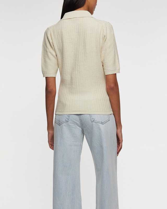 Filippa K Cardigan Shortsleeve Collar Cream S