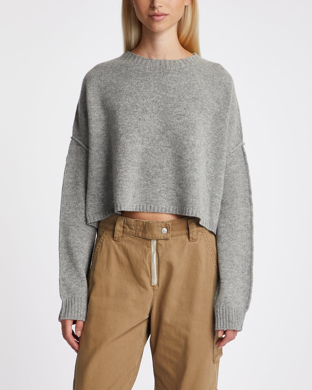 Acne Studios Cropped Wool Jumper Grå S