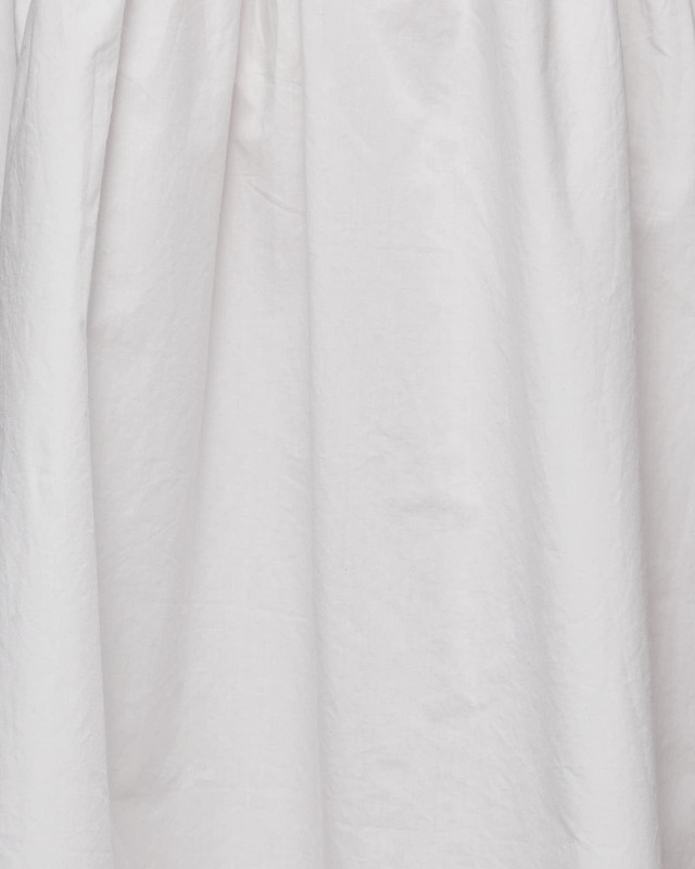 Ganni Dress Cotton Poplin Tie String White 40