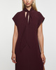 Filippa K Dress Long Tie-Neck Burgundy  36