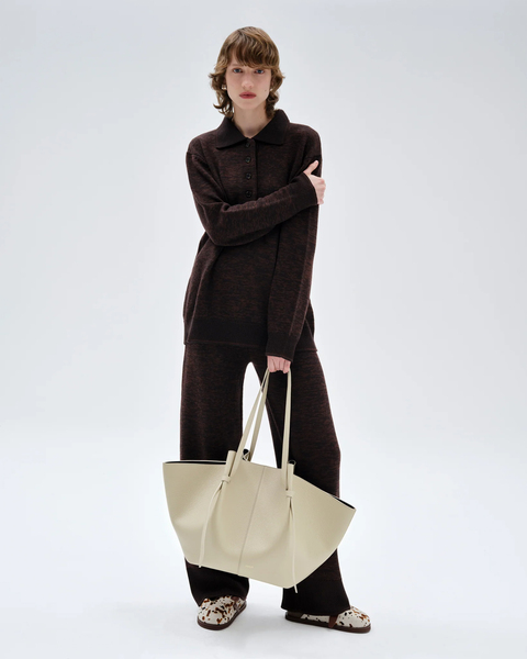 Bag XL Mochi Pebble Grain Leather Creme ONESIZE 2