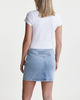 ROTATE Birger Christensen Kjol Denim Laced Mini Ljusblå 34