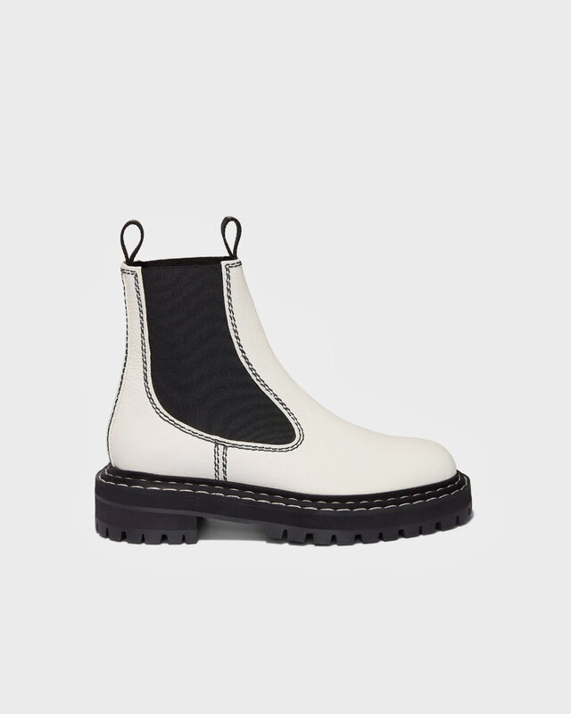 Proenza Schouler Boots Lug Sole Chelsea Natural EUR 36