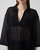 Malina Shirt Imene Pointelle Knitted Polo Black M