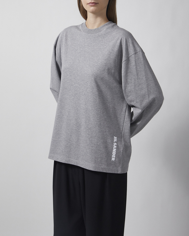 Jil Sander T-Shirt CN LS PNT Light Grey S