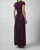 ROTATE  Kjole Gathered Maxi Burgundy 40