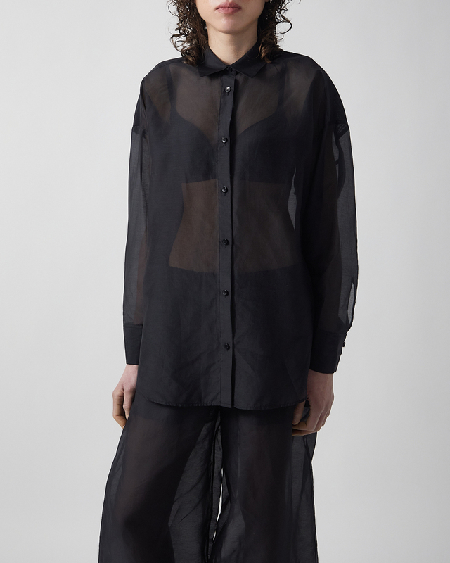 By Malene Birger Shirt Derris Soft Organza Black 42