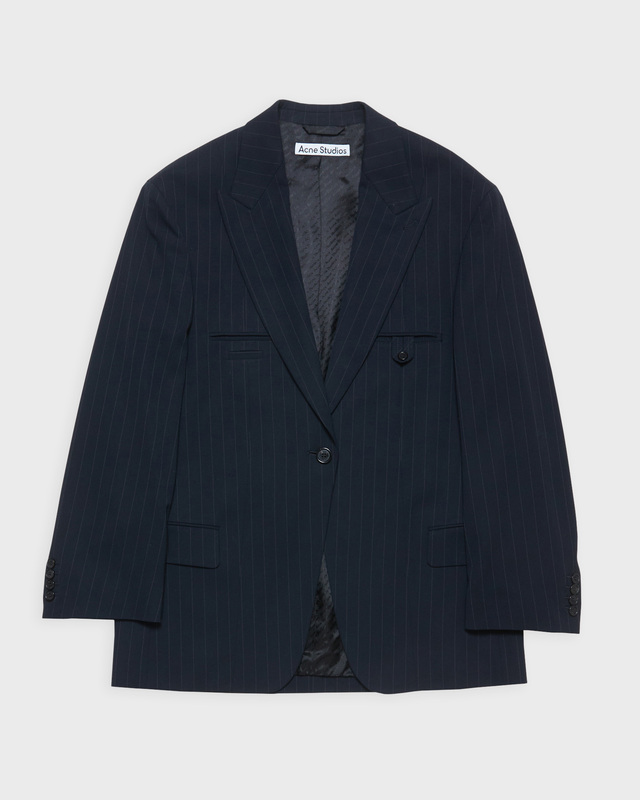 Acne Studios Kavaj Relaxd Pinstripe  Navy 34