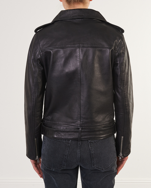Leather Jacket Nina Biker Black 2