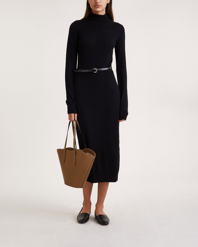 Filippa K Klänning Knit Turtleneck Svart XS