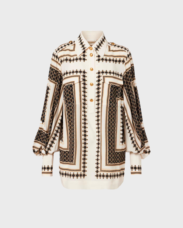 Zimmermann Blus Pocket Print 1 (S-M)
