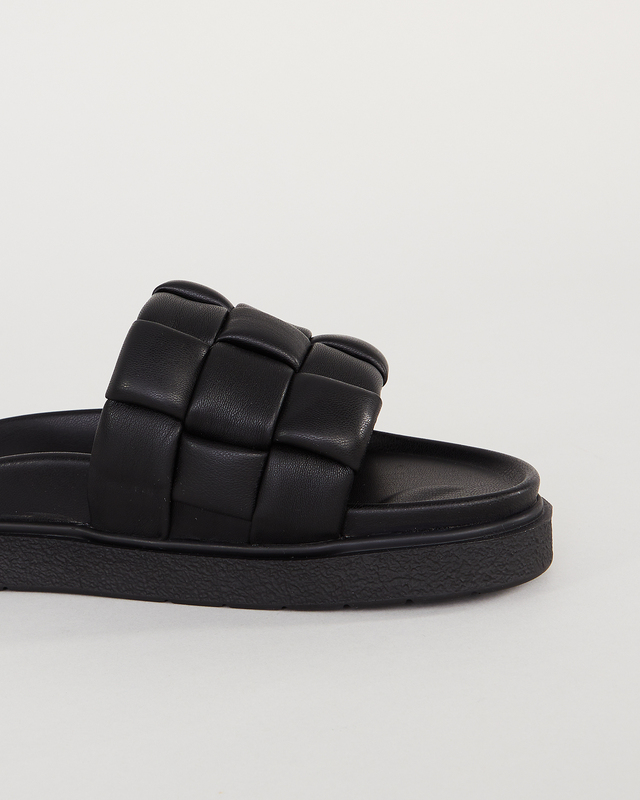 Inuikii Sandal Braided leather slipper Svart EUR 36