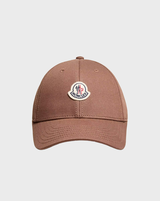 Moncler Gabardine Baseball Cap Brun ONESIZE
