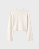 Wakakuu Icons Blouse Creme Cropped Cream S