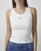 CLOEYS Singlet Heart White L