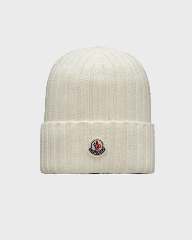 Moncler Mössa Wool Tricot  Offwhite ONESIZE