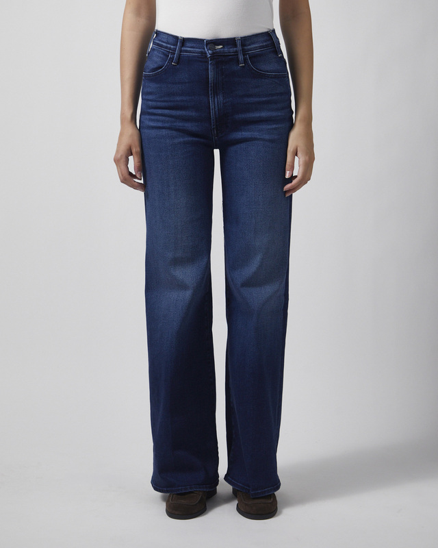 Mother Denim Jeans The Hustler Roller Sneak Dark blue wash 27
