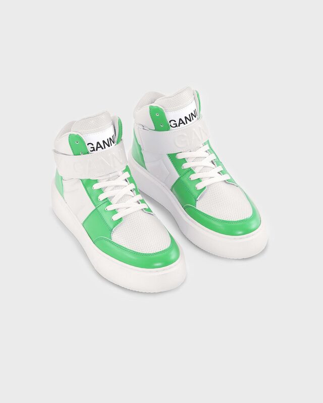 Ganni Sneakers Sporty Cupsole Velcro Green EUR 38